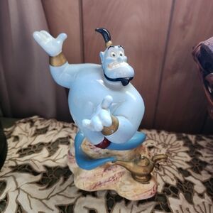 Disney Blue and Gold Genie Sculpture